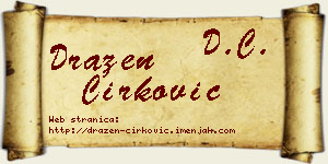 Dražen Ćirković vizit kartica